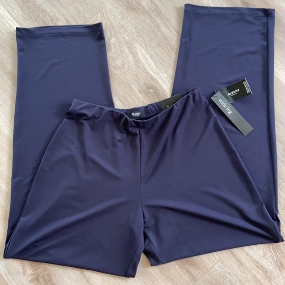 ALFANI Navy Nautical Wide Leg Pants Size PS NWT - Picture 6 of 13